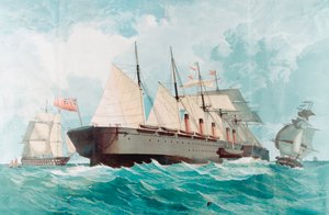SS Great Eastern, IK Brunels großes Dampfschiff, 1858