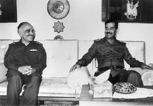 Saddam Hussein und König Hussein von Jordanien, Irak von Unbekannt