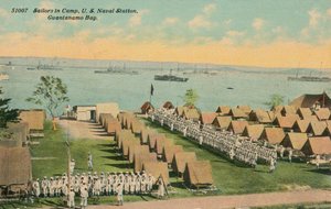 Matrosen im Lager, US-Marinestation, Guantanamo Bay, um 1911 von Unbekannt