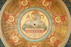 Kirche Saint-Francois Xavier, Das Lamm Gottes (Agnus Dei), Paris, Frankreich