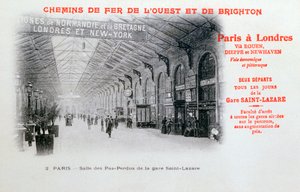 Bahnhof Saint-Lazare, Paris, um 1900 von Unbekannt