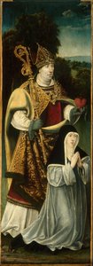 Heiliger Augustinus und eine Augustiner-Chorfrau