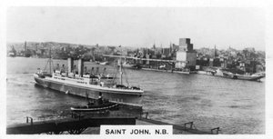 Saint John Harbour, New Brunswick, Kanada, ca. 1920er von Unbekannt