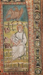 Heiliger Johannes der Evangelist. Byzantinisches Mosaik. 6. Jahrhundert von Unbekannt