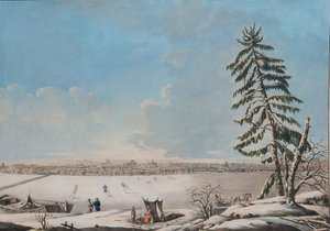 Sankt Petersburg: Blick über den Fluss Newa, Anfang 1800er von Unbekannt