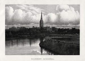 Kathedrale von Salisbury, Wiltshire, England, 19. Jahrhundert