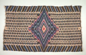 Saltillo-Stil Decke Sarape, um 1860-1875 von Unbekannt