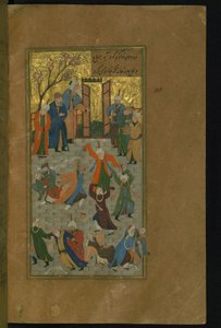 Sama-Zeremonie. Miniatur aus einem Manuskript des Divan von Hafez, 1512