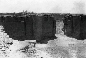 Stadt Samarra vom Malwiya-Turm, Mesopotamien, 1918