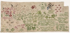 Stickmustertuch, 1600 - 1630 von Unbekannt