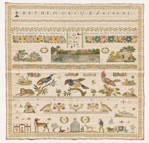Stickerei, 1821 von Unbekannt