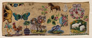Stickereifragment, 1800er Jahre