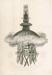 Samuel Rawles Observatorium, St. Pauls Kathedrale, London, 1821 von Unbekannt