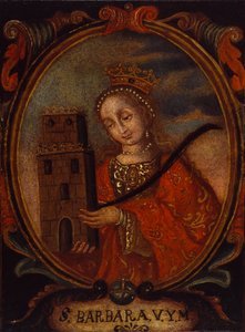 Heilige Barbara, ca. 1680-1690 von Unbekannt