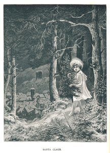 Weihnachtsmann. Illustration aus dem Strand Magazine Januar-Juni 1891 von Unbekannt
