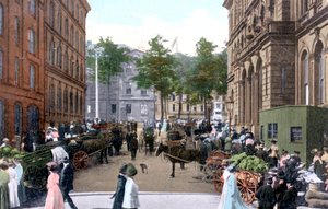 Samstagsmorgenmarkt, Halifax, Nova Scotia, Kanada, ca. 1900er von Unbekannt