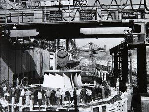 Sayano-Shushenskaya-Wasserkraftwerk, UdSSR, 1970er Jahre von Unbekannt