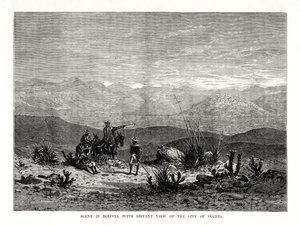 Szene in Bolivien, 1877
