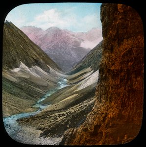 Szene im Himalaya, Indien, spätes 19. oder frühes 20. Jahrhundert von Unbekannt