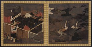 Szenen aus der Geschichte von Genji, Momoyama-Periode, spätes 16. Jahrhundert von Unbekannt