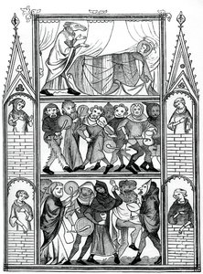 Szenen aus der Geschichte von Fauvel, 15. Jahrhundert, 1870 von Unbekannt