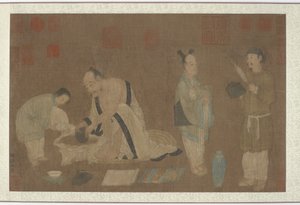 Gelehrter und Begleiter, Ming-Dynastie, 1368-1644 von Unbekannt