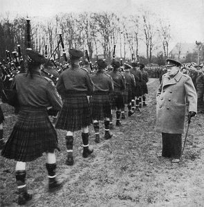 Scotties-Parade auf deutschem Boden, 1945