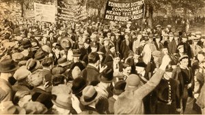 Schottische Demonstranten, Means Test Proteste, Hyde Park, London, 1932, 1933