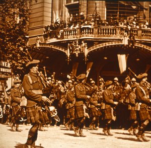 Schottische Soldaten, 14. Juli 1919 von Unbekannt