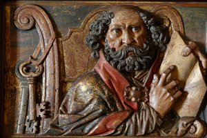 Skulptur in der Kathedrale von Mallorca: Heiliger Petrus, Palma, Spanien von Unbekannt