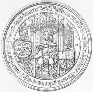 Siegel mit Porträt von Christoph von Bayern