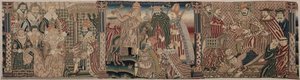 Abschnitte eines bestickten Frieses, 1625-1649 von Unbekannt