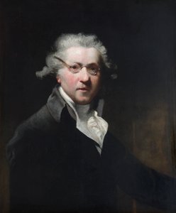 Selbstporträt des englischen Malers Joshua Reynolds mit Brille, 18. Jahrhundert von Unbekannt