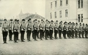 Serbische Kavallerie auf Parade, 1919 von Unbekannt