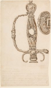 Satz von vier Entwürfen für kleine Schwerter, ca. 1725-80