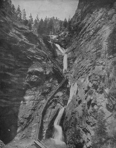 Seven Falls, Cheyenne Canon, Colorado, ca. 1897 von Unbekannt