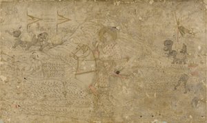 Shah Jahan und sein Sohn Dara Shikoh auf der Jagd, ca. 1790 von Unbekannt