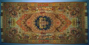 Schal mit Genrebildern, 1875-1899 von Unbekannt
