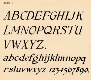 Blatt 4, aus einem Portfolio von Alphabeten, 1929 von Unbekannt