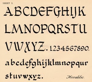 Blatt 5, aus einem Portfolio von Alphabeten, 1929 von Unbekannt
