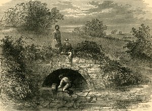 Schäferbrunnen im Jahr 1820, um 1876