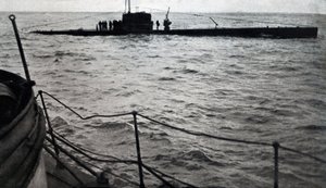 Schiffswrack des republikanischen U-Boots B6, August 1936 von Unbekannt