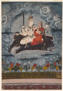 Shiva und Devi auf Gajasuras Haut von Unbekannt