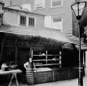 Geschäft und Solar, Clare Market, London, inzwischen abgerissen, 1895 von Unbekannt