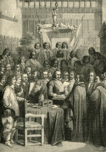 Unterzeichnung des Westfälischen Friedens, 24. Oktober 1648, 1890 von Unbekannt