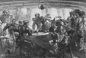 Unterzeichnung des Vertrags von Nanking, um 1880