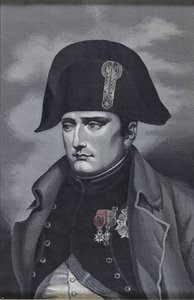 Seidenweberei Porträt von Kaiser Napoleon I. Bonaparte 1769-1821