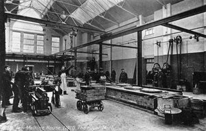 Silberschmelzhaus, die Königliche Münze, Tower Hill, London, 1911