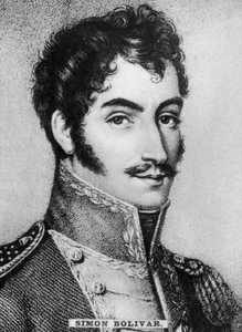 Simon Bolivar 1783-1830, venezolanischer Militär- und Politikanführer, um 1910 von Unbekannt