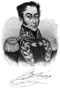 Simon Bolivar, südamerikanischer Revolutionsführer des 19. Jahrhunderts, 1901 von Unbekannt